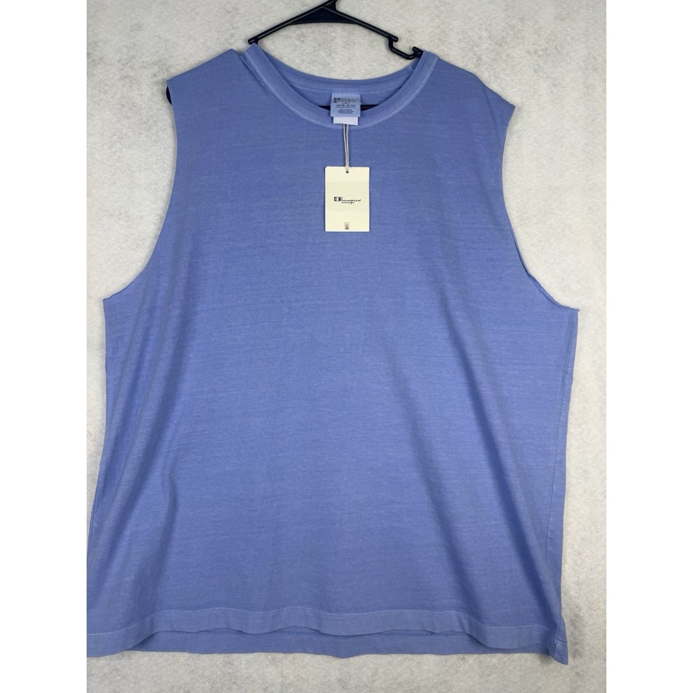 Champion Rochester N.Y. Sleeveless Tank Top Shirt Periwinkle Blue Size L NWT
